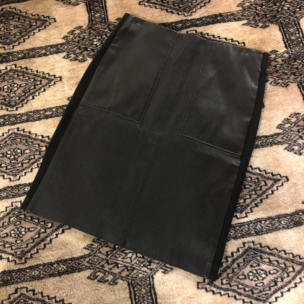 NWT Vince Leather Skirt Small
